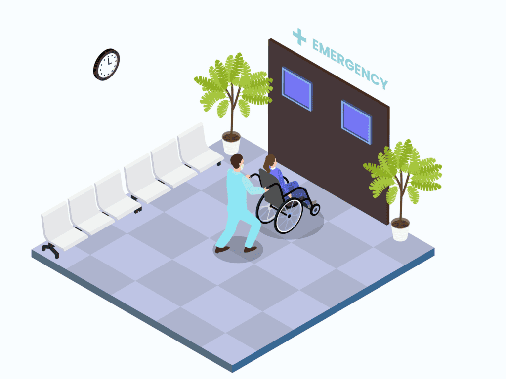 hospital staff emergency room illustration