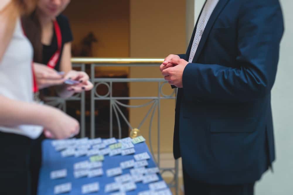 guests checking into an event.