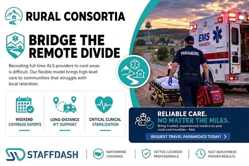 Travel paramedic agencies help to bridge the gap between urban cities and rural areas.