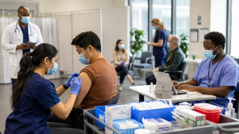 Vaccination Campaign Staffing Matrix: Who Covers Administration, Observation, Data, Inventory, and Emergency Readiness?